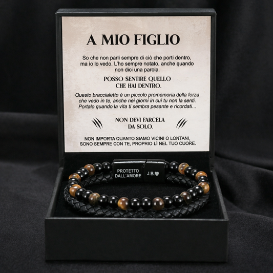 Bracciale “Scudo del Figlio” – Occhio di Tigre