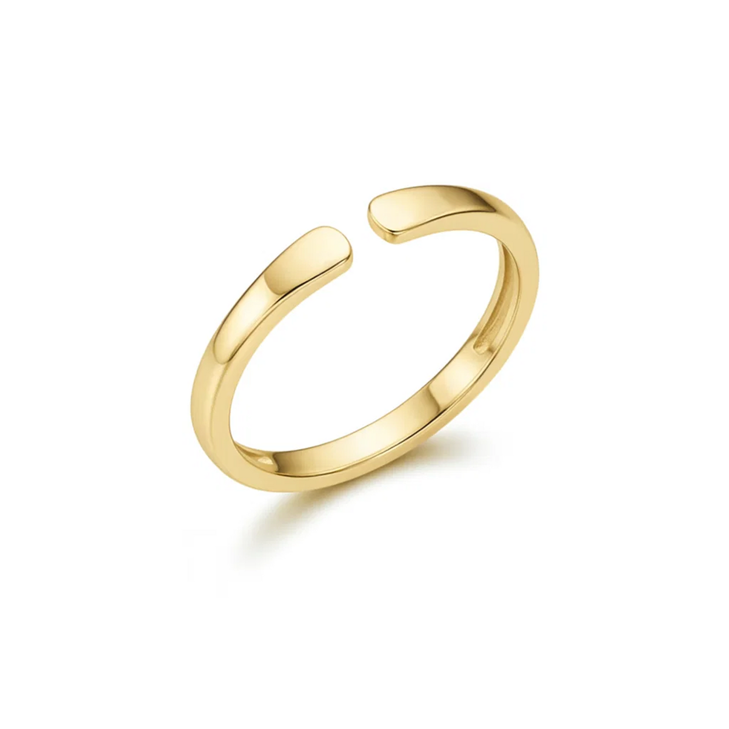 Regulowany pierścionek z inicjałem „Whisper