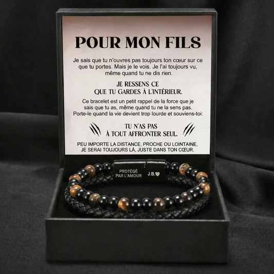 Bracelet Œil de Tigre du Bouclier du Fils